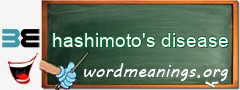 WordMeaning blackboard for hashimoto's disease